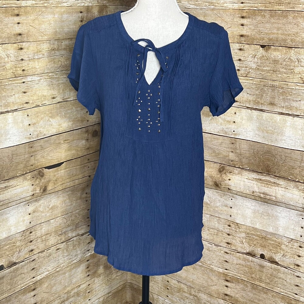 Liz Claiborne Gauze Texture Casual Modest Everyday Wear Blouse XL